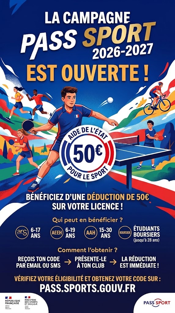 Pass Sport 2026-2027 : Obtenez 50 € de réduction sur votre licence au CP Lyssois !