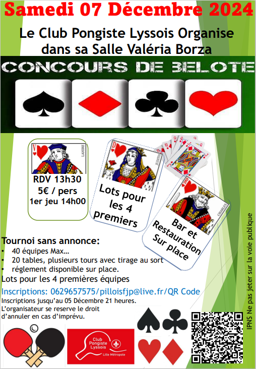 concours de belote 