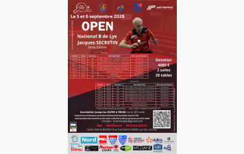 J-4 : PLUS DE 350 INSCRITS ET ULTIME LIGNE DROITE POUR L'OPEN JACQUES SECRÉTIN !