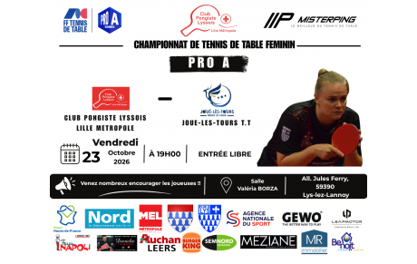 🏓 Pro A Dames : Nos Fleurs de Lys reçoivent Joué-lès-Tours ce vendredi 23 octobre !
